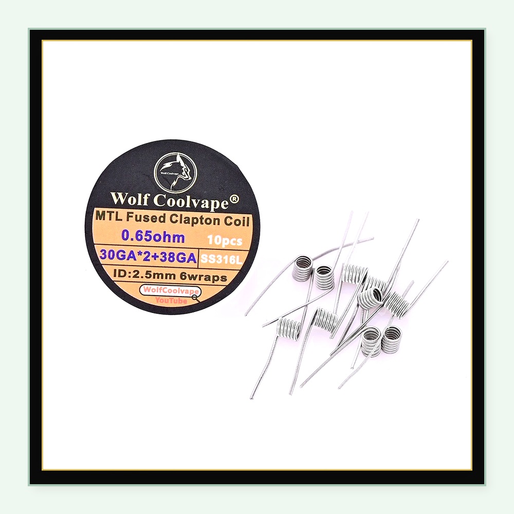 10pcs Wolfcoolvape MTL Fused C - Vape Coil Replacement recension och pris