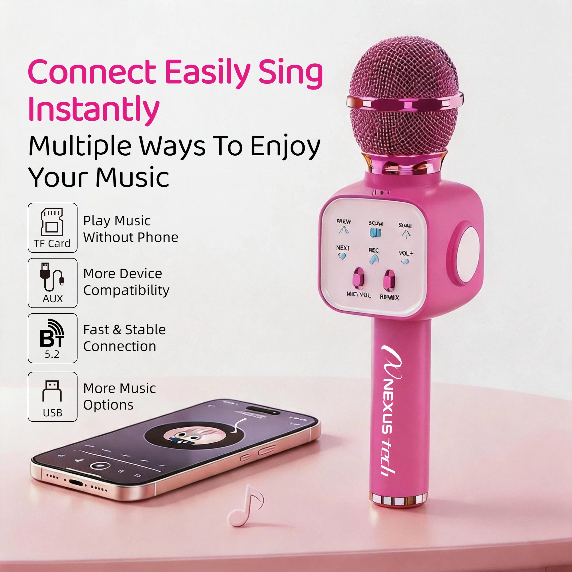 Wireless Bluetooth 5.2 Karaoke - Shure Mic Sm58 recension och pris