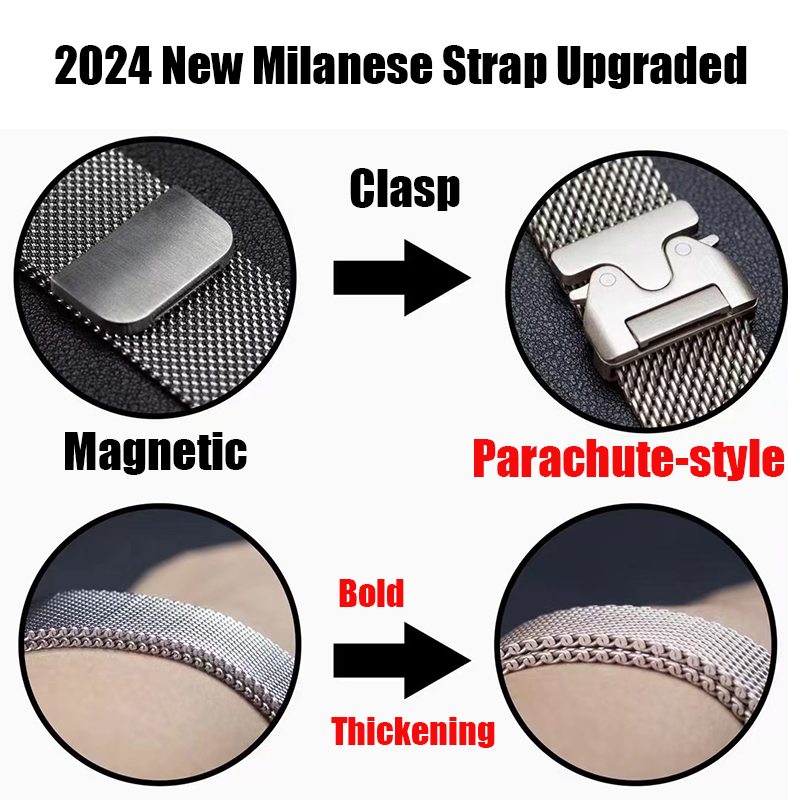 Milanese Strap For Apple Watch - Mesh Coil Strip recension och pris