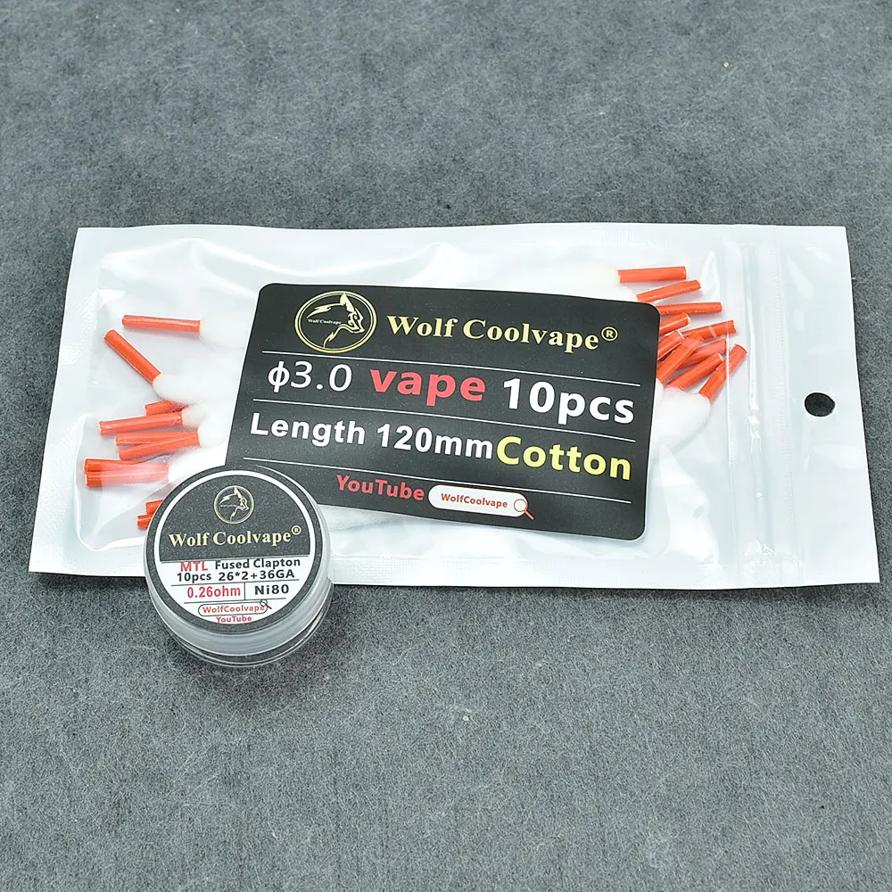 Wolfcoolvape NI80 Pre-Built He - Vape Coil Replacement recension och pris